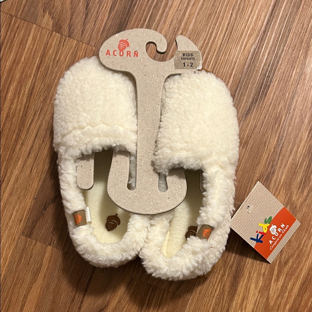 Acorn Kids Fuzzy Slippers